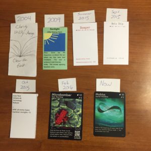 7 of 17 versions of my first game, War Co.